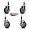 Service Caster 5'' Black Poly Wheel Swivel 1'' Expanding Stem Caster Set 2 Brakes, 4PK SCC-EX20S514-PPUB-BLK-2-TLB-2-1 - alternate 5